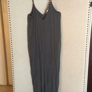 Elegant Gray Maxi Dress